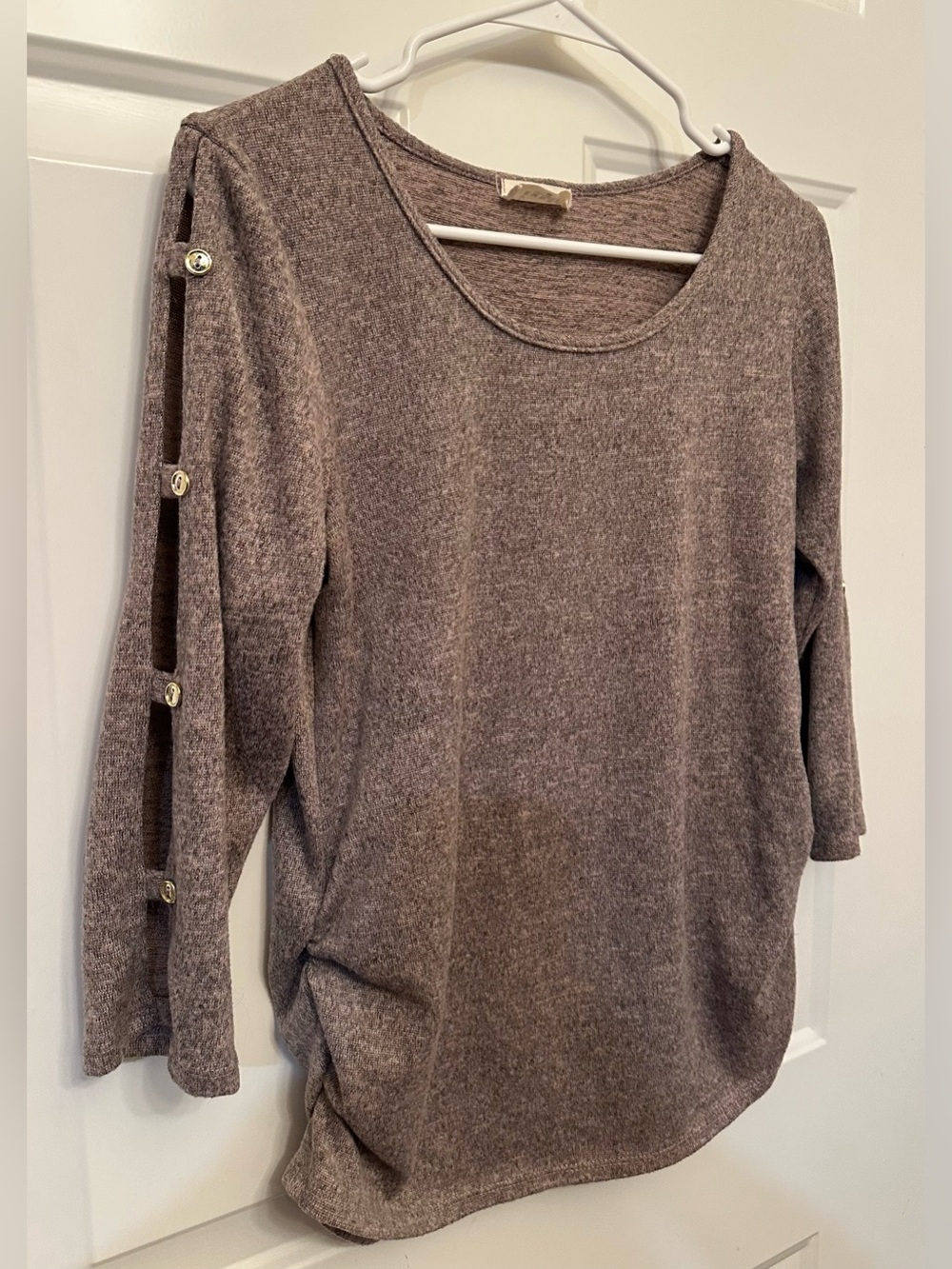 Pinkish Gray Top, Size M